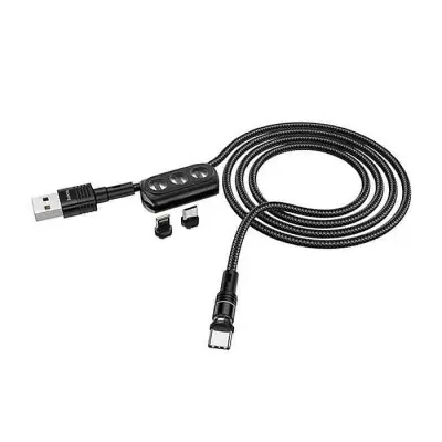 Hoco U98 Sunway 3 in 1 Multi-functional Magnetic Charging Cable